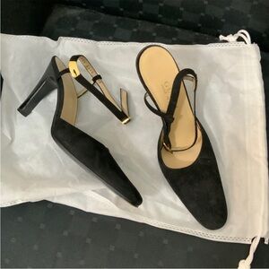 Gucci suede pumps Tom ford era